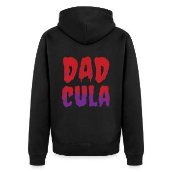 Dadcular Père Vampire Vampire Halloween - Veste à capuche bio Premium Unisexe - noir - Dos - Nico (187cm)