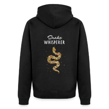 Snake Whisperer Serpent de lait Amoureux des serpents - Veste à capuche bio Premium Unisexe - noir - Dos - Nico (187cm)
