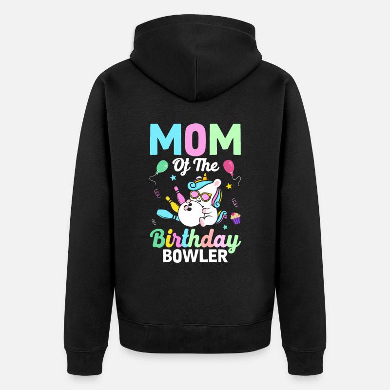 Maman Bowling - Veste à capuche bio Premium Unisexe - noir