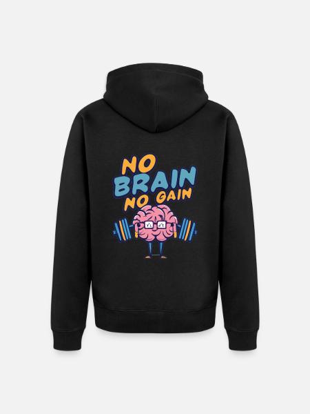 Nørd Nørder Nørd Ordsprog Nørd Gaver - Premium økologisk unisex-hættejakke - sort