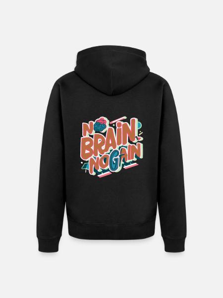 Nørd Nørder Nørd Ordsprog Nørd Gaver - Premium økologisk unisex-hættejakke - sort