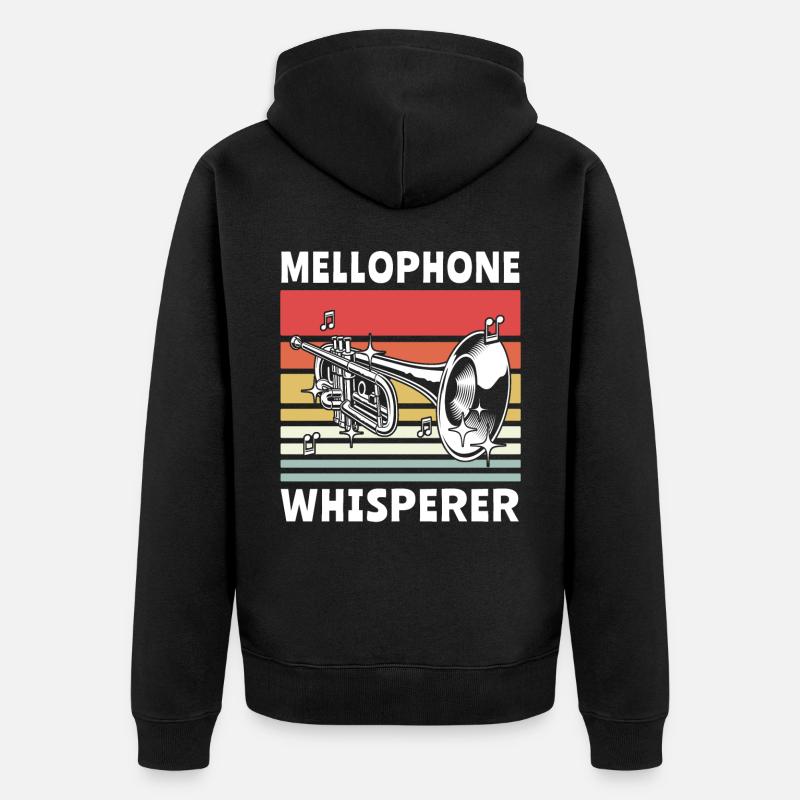 Musicien mellophone - Veste à capuche bio Premium Unisexe - noir