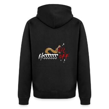 Collectionneur de reptiles Boa Snake Serpent venimeux - Veste à capuche bio Premium Unisexe - noir - Dos - Nico (187cm)