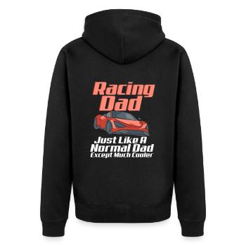 Automobile Speed Racer Speedway Turbo Racing - Unisex Premium Organic Zip Hoodie - black - Back - Nico (187cm)