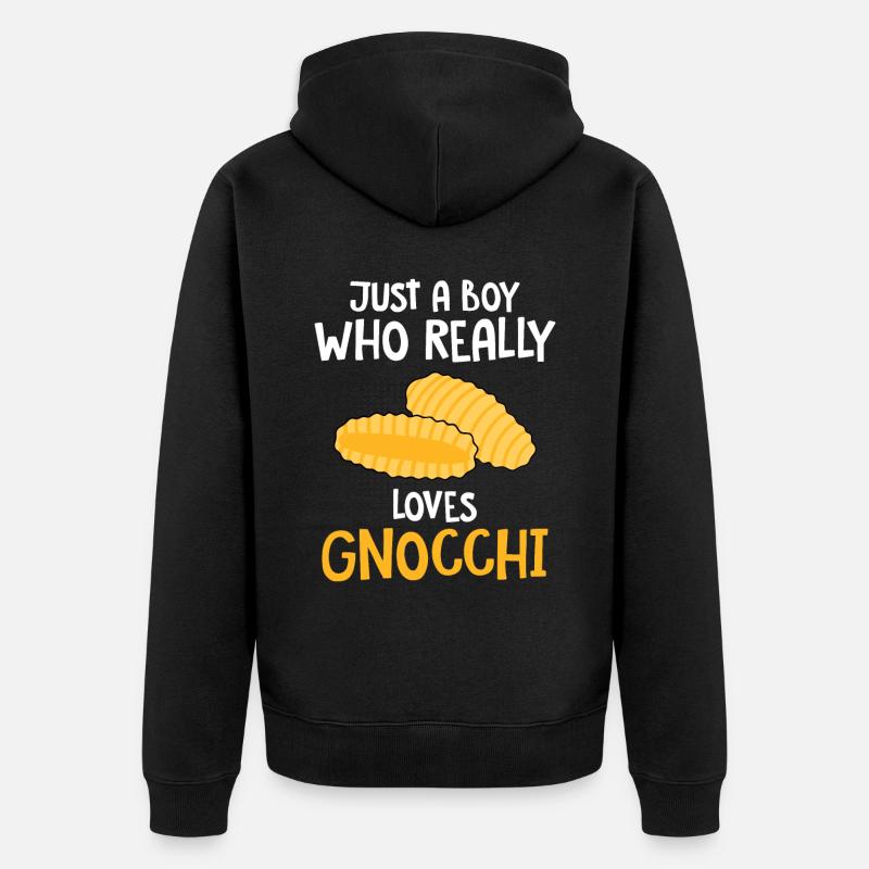 Gnocchis - Veste à capuche bio Premium Unisexe - noir