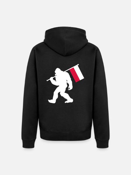 Pologne - Veste à capuche bio Premium Unisexe - noir