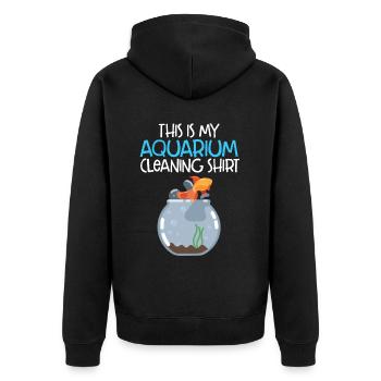 Aquarium - Veste à capuche bio Premium Unisexe - noir - Dos - Nico (187cm)
