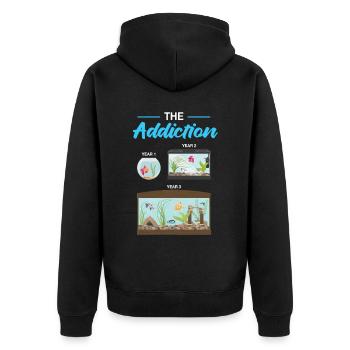 Aquarium - Veste à capuche bio Premium Unisexe - noir - Dos - Nico (187cm)