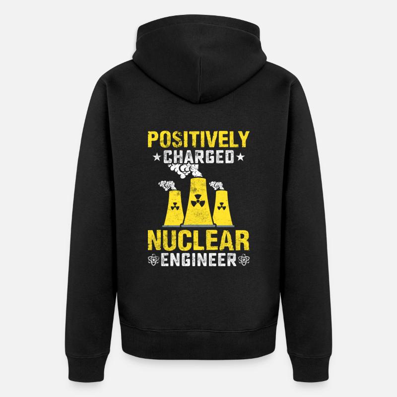 Technologie nucléaire Énergie nucléaire - Veste à capuche bio Premium Unisexe - noir