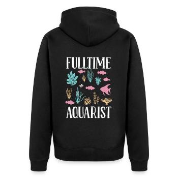 Aquarium - Veste à capuche bio Premium Unisexe - noir - Dos - Nico (187cm)