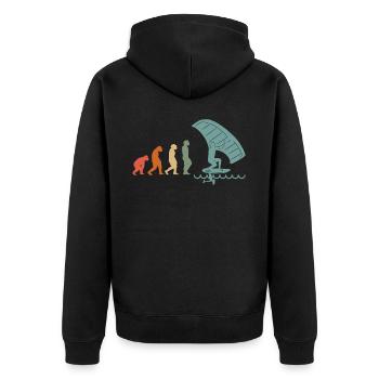 Wingfoil Surfer Wingfoiling Hydrofoil Evolution - Veste à capuche bio Premium Unisexe - noir - Dos - Nico (187cm)