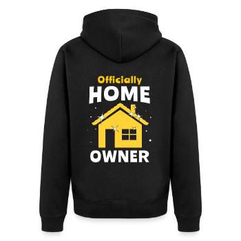 Propriétaire Achat d’une maison Acheteur d’une maison - Veste à capuche bio Premium Unisexe - noir - Dos - Nico (187cm)