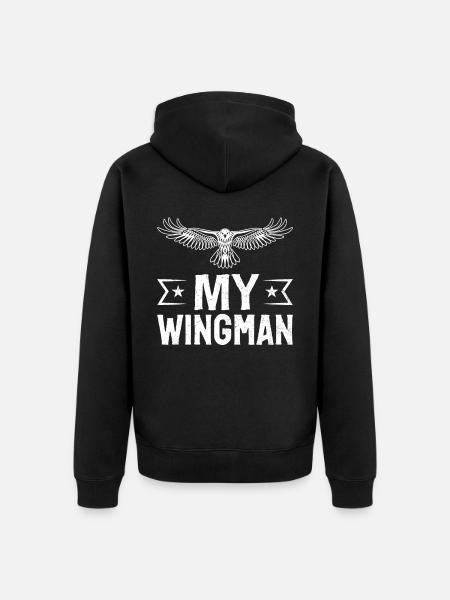Bird training, birdwatchers, falconry - Unisex Premium Organic Zip Hoodie - black