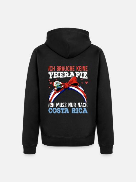 Costa Rica - Unisex Premium Bio Zip Hoodie - Schwarz