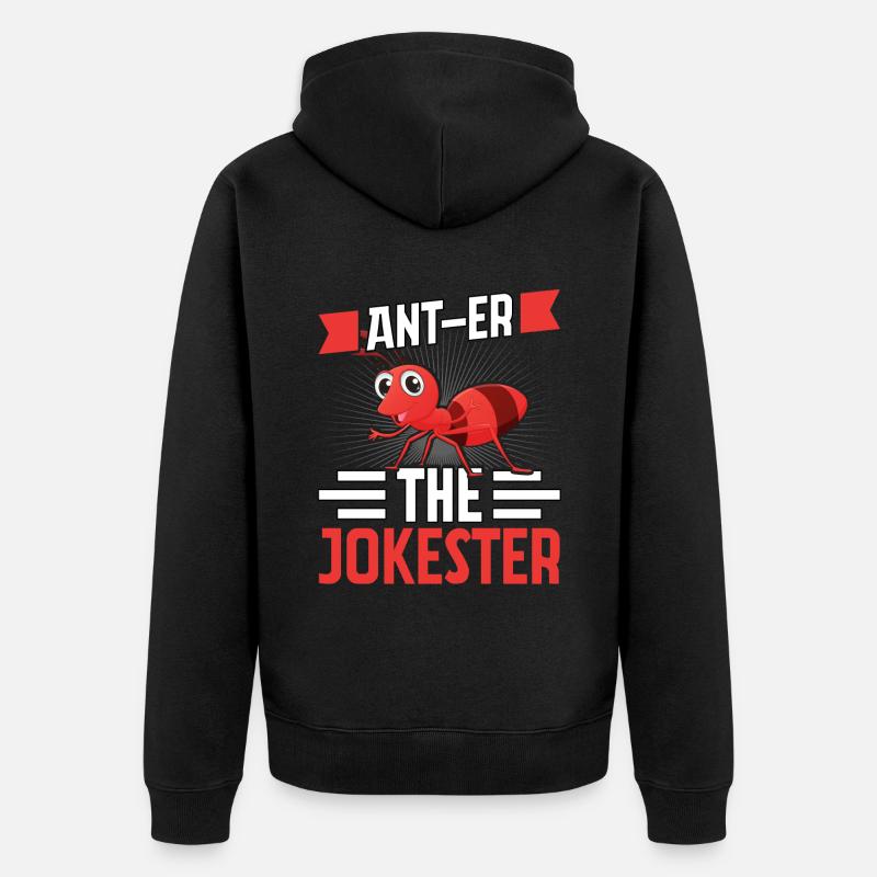 Ant-euh le farceur - Veste à capuche bio Premium Unisexe - noir
