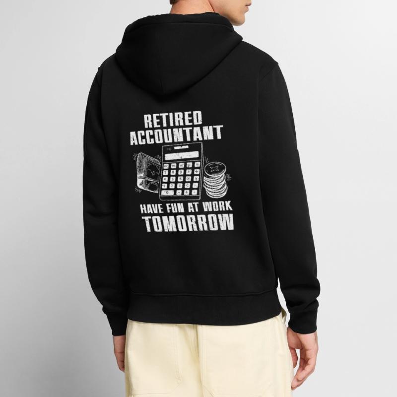 Comptable des régimes de retraite CPA Comptable comptable Veste à capuche bio Premium Unisexe