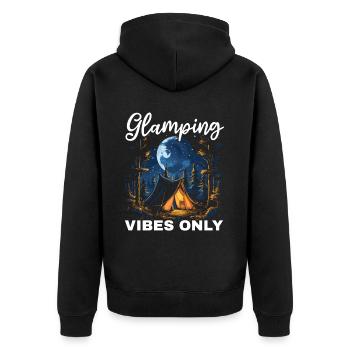 Glamping Camper Nature Camp Tente Happy Glamper - Veste à capuche bio Premium Unisexe - noir - Dos - Nico (187cm)