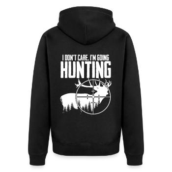 Chasseur de chasse - Veste à capuche bio Premium Unisexe - noir - Dos - Nico (187cm)