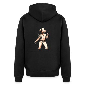 Danse en ligne - Veste à capuche bio Premium Unisexe - noir - Dos - Nico (187cm)