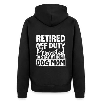 Pension de retraité - Veste à capuche bio Premium Unisexe - noir - Dos - Nico (187cm)