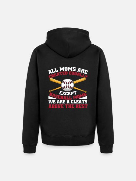 Baseball Mutter Baseball Mama - Unisex Premium Bio Zip Hoodie - Schwarz