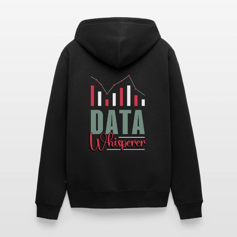 Data Analyst Data Whisperer Computer Science Coder Unisex Premium Organic Zip Hoodie