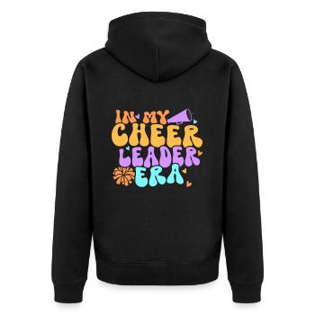 Cheerleadermädchen Cheerleading Jugend - Unisex Premium Bio Zip Hoodie - Schwarz - Hinten - Nico (187cm)