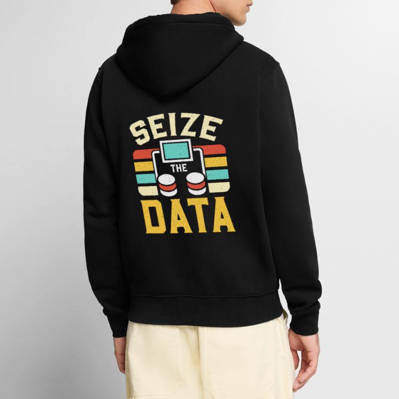 Data Analyst Seize The Data Programming Analyst Unisex Premium Bio Zip Hoodie
