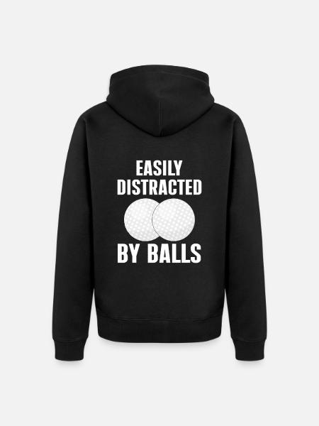 Golf Gift for Golfer - Unisex Premium Organic Zip Hoodie - black