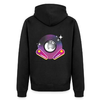 Pinball Arcade Jeux Rétro - Veste à capuche bio Premium Unisexe - noir - Dos - Nico (187cm)