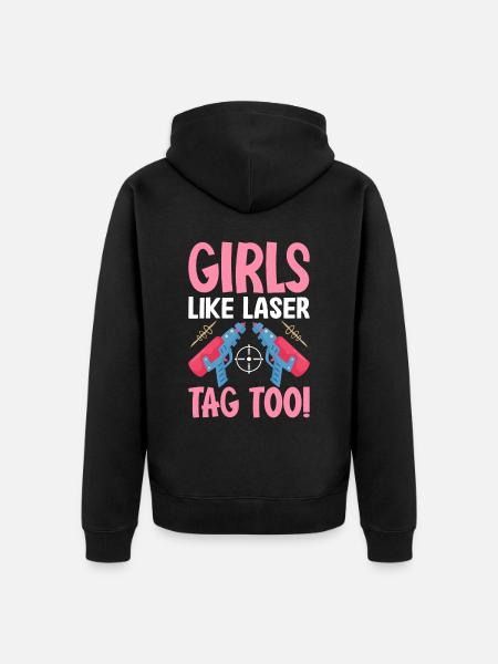 Player - Unisex Premium Organic Zip Hoodie - black