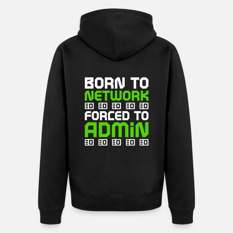 Administrateur réseau Programmeur - Veste à capuche bio Premium Unisexe - noir