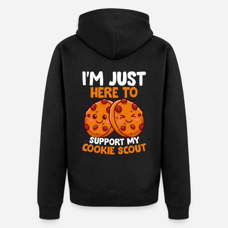 Marchand de biscuits - Veste à capuche bio Premium Unisexe - noir