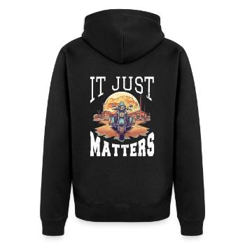 Trike Trike Rider Motor Trike Funny Trike Bike - Unisex Premium Organic Zip Hoodie - black - Back - Nico (187cm)