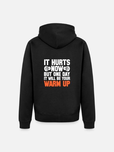 Bodybuilder Body Building Fitness Gym Geschenk - Unisex Premium Bio Zip Hoodie - Schwarz