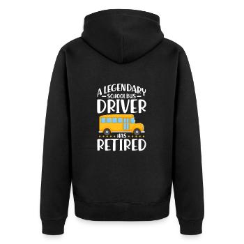 Chauffeur de bus Chauffeur de bus Bus Schuhlbus cadeau - Veste à capuche bio Premium Unisexe - noir - Dos - Nico (187cm)