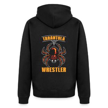 Tarantulas Wrestler Hunting Spider Wild Animals - Unisex Premium Bio Zip Hoodie - Schwarz - Hinten - Nico (187cm)