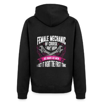 Mécanicien Cadeau Mécanicien - Veste à capuche bio Premium Unisexe - noir - Dos - Nico (187cm)