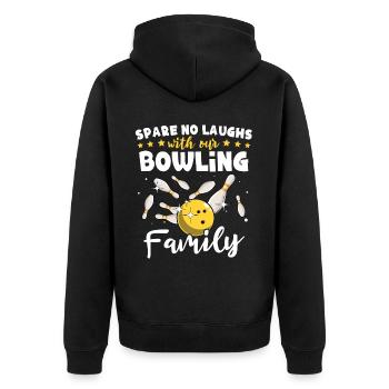 Quilles Famille Quille - Veste à capuche bio Premium Unisexe - noir - Dos - Nico (187cm)