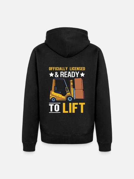 Gabelstaplerfahrer Gabelstaplerfahrer - Unisex Premium Bio Zip Hoodie - Schwarz