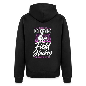 hockey sur gazon, il n’y a pas de pleurs - Veste à capuche bio Premium Unisexe - noir - Dos - Nico (187cm)