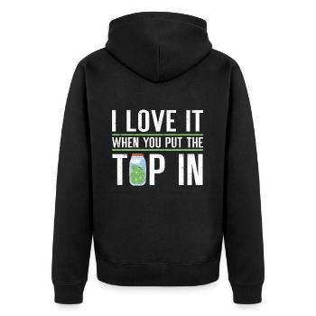 Bartender Gift Job Waiter Bartender - Unisex Premium Organic Zip Hoodie - black - Back - Nico (187cm)