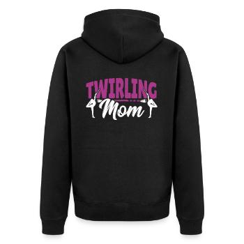Bâton Twirling Bâton Twirler cadeau - Veste à capuche bio Premium Unisexe - noir - Dos - Nico (187cm)