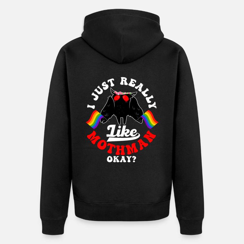 Kryptide Kryptozoologie - Unisex Premium Bio Zip Hoodie - Schwarz