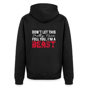 Lutteur lutteur Fight Wrestling Ringer cadeau - Veste à capuche bio Premium Unisexe - noir - Dos - Nico (187cm)