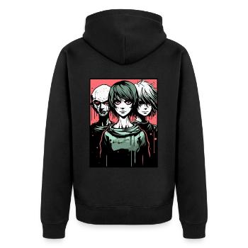 Cartoon Manga Anime, cela devrait être un anime - Veste à capuche bio Premium Unisexe - noir - Dos - Nico (187cm)