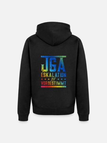 Jga Eskalation - Unisex Premium Bio Zip Hoodie - Schwarz