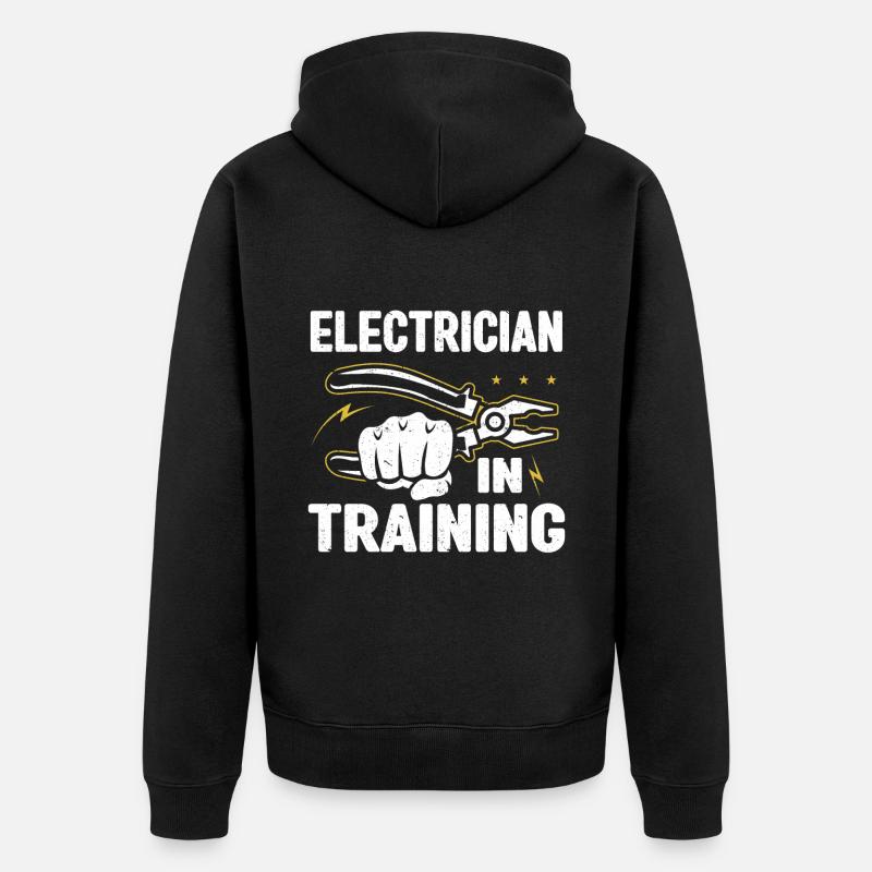 Cadeau d’électricien - Veste à capuche bio Premium Unisexe - noir