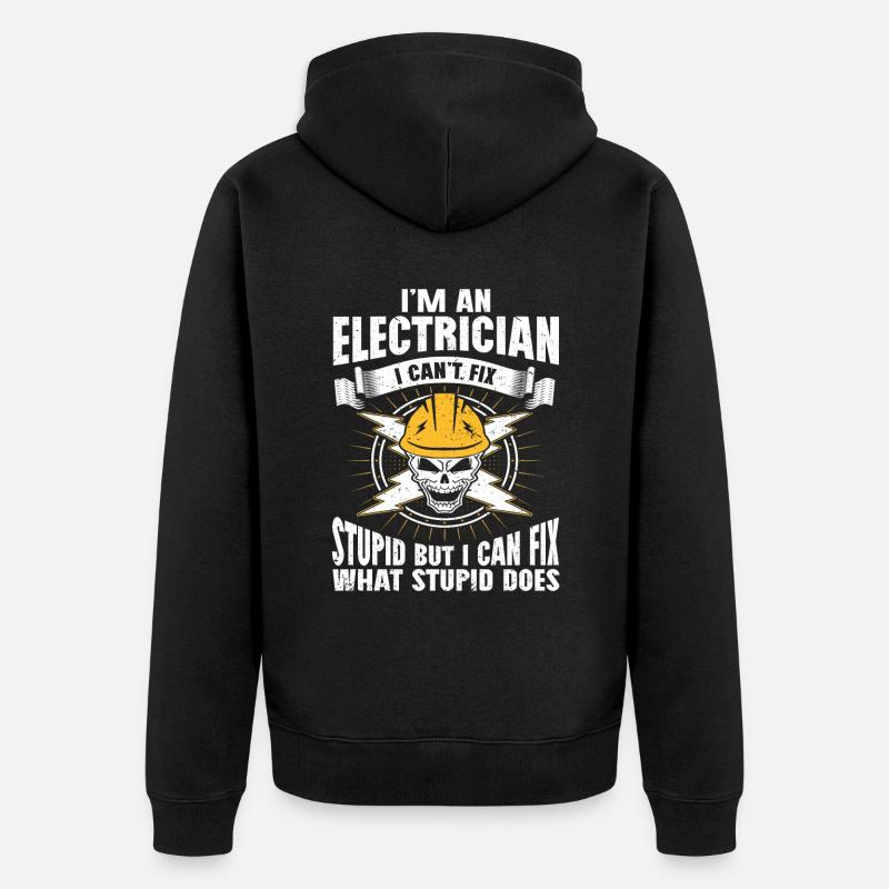 Cadeau d’électricien - Veste à capuche bio Premium Unisexe - noir
