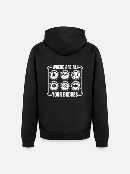 Scout - Unisex Premium Organic Zip Hoodie - black
